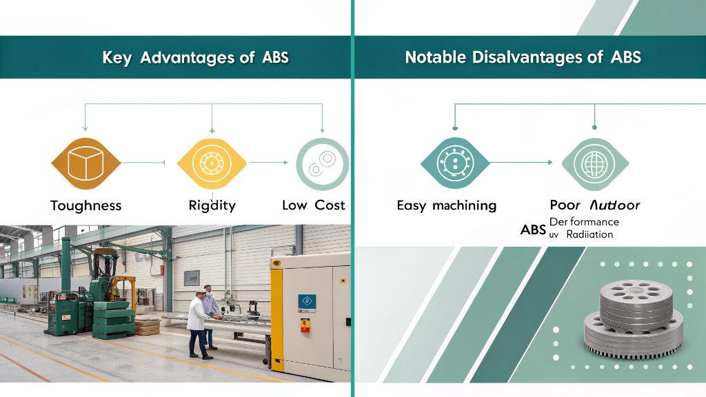 A collection of colorful ABS plastic parts showing its aesthetic potential