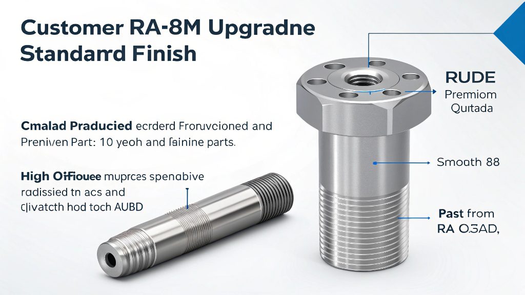 A diagram showing the measurement of Ra 0.8 surface roughness