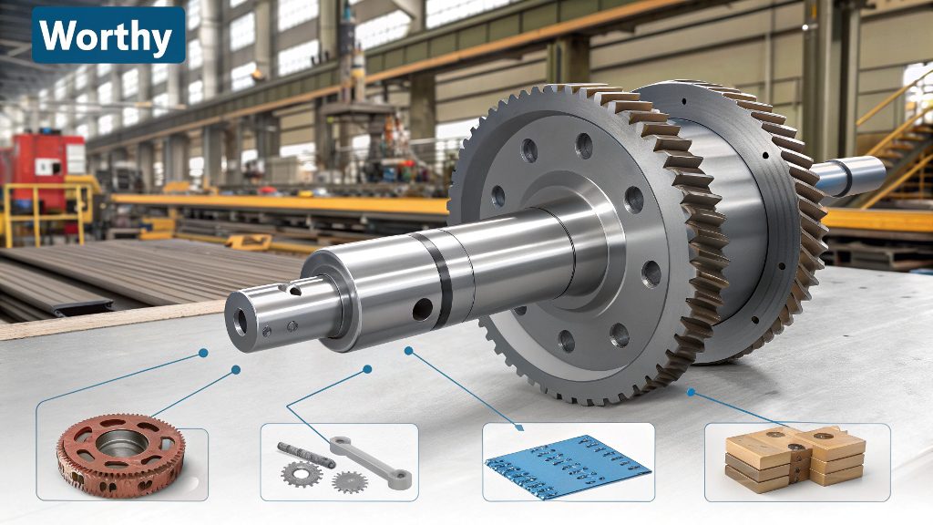 Close-up of a smooth, polished CNC part reflecting light