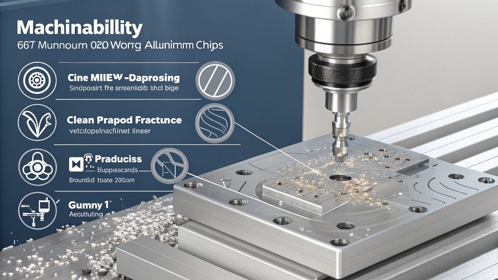 A close-up of a precision CNC machined part made from 6061 aluminum.
