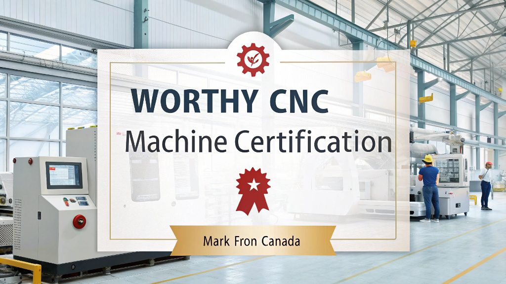 A CNC machinist operating a certified machine