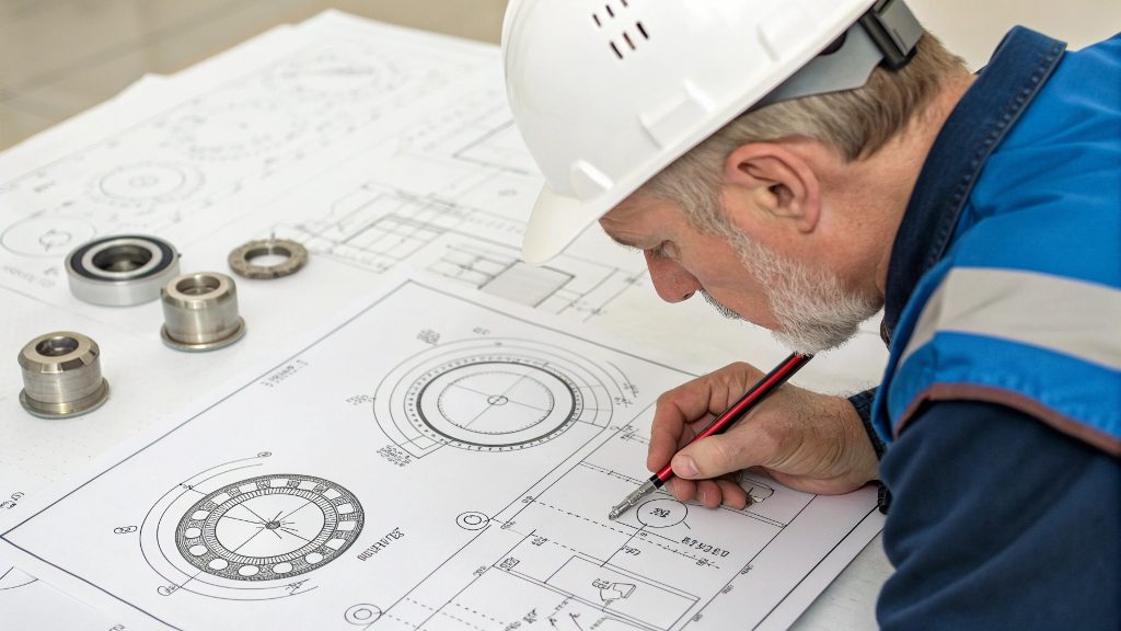 Through Hole vs Countersink A diagram showing a through hole, a blind hole, and a countersunk through hole