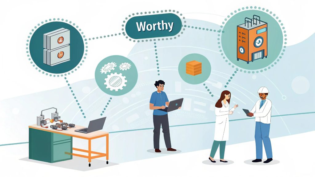 A precision-stamped copper shield component ready for assembly.