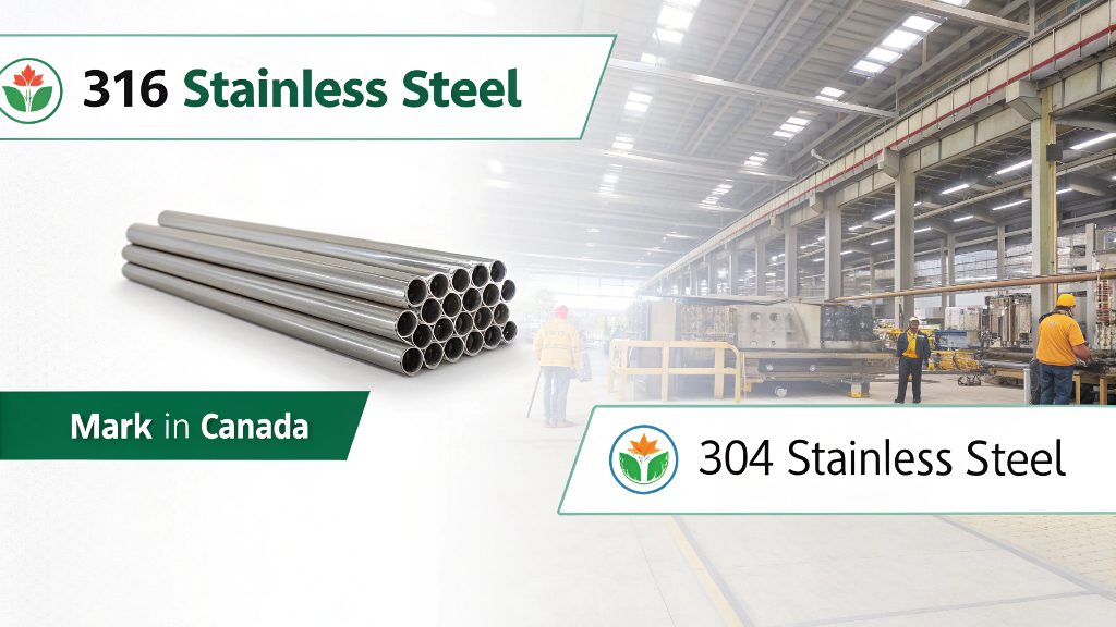 Close-up of a 316 stainless steel part used in a marine application.