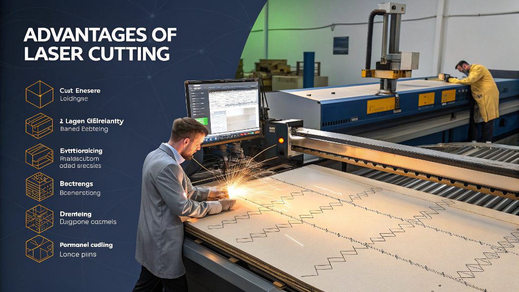 Intricate design cut from sheet metal with a laser