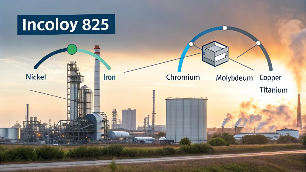 An Incoloy 825 part designed for a chemical processing plant.