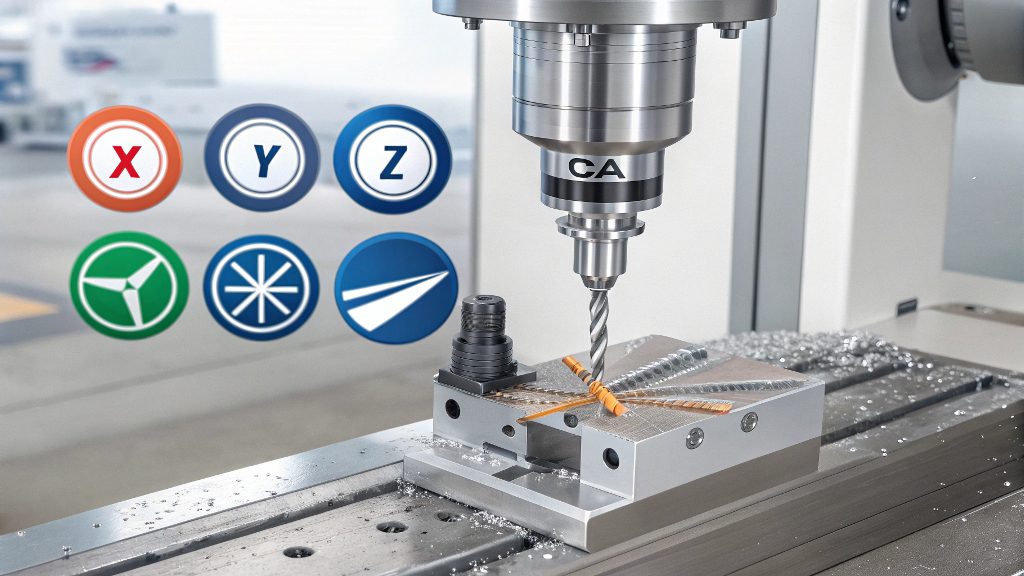 Aerospace part made with 5 axis machining An intricate aerospace impeller made with 5-axis machining.