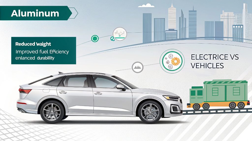 aluminum stamped parts used in an electric vehicle chassis