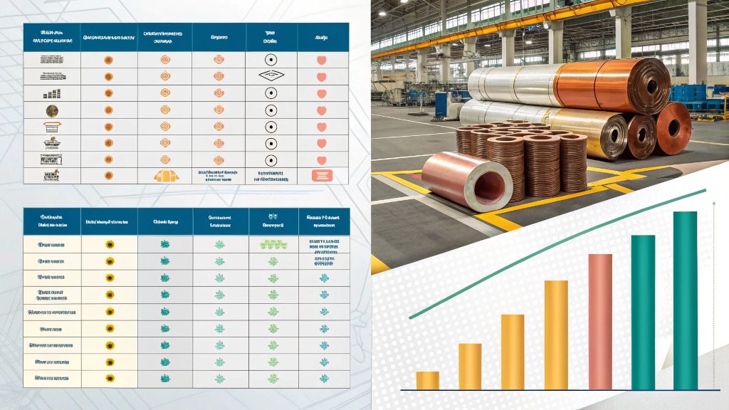 Stacked metal sheets of varying gauges ready for the stamping process.