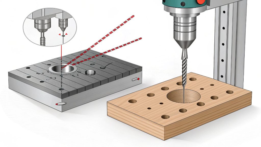Countersink and Counterbore Drawing Symbols An engineering drawing showing the callouts for a countersink and counterbore