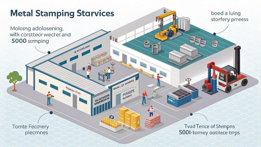 a raw aluminum coil being fed into a stamping machine