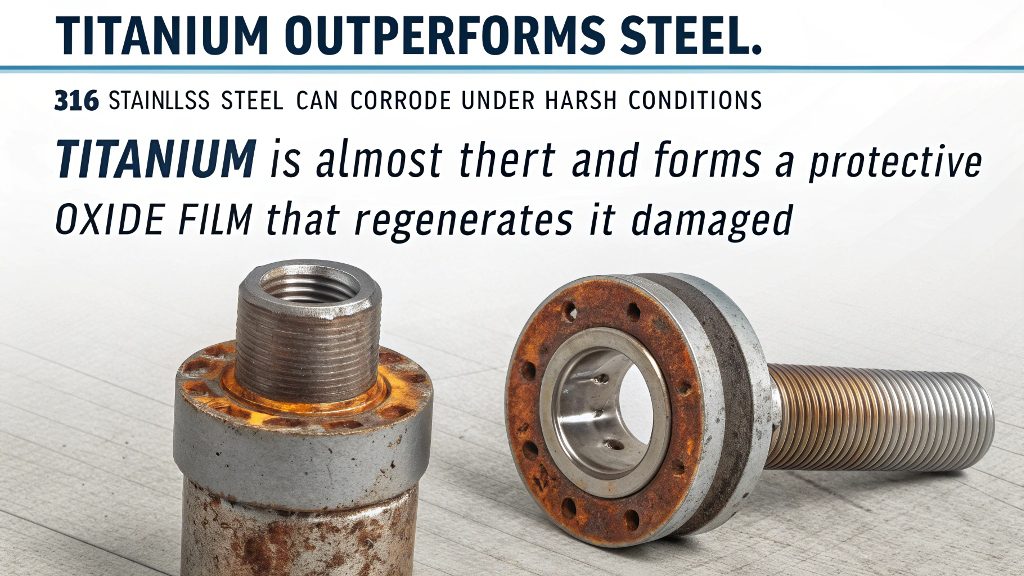 A lightweight but strong CNC machined titanium part for the aerospace industry.