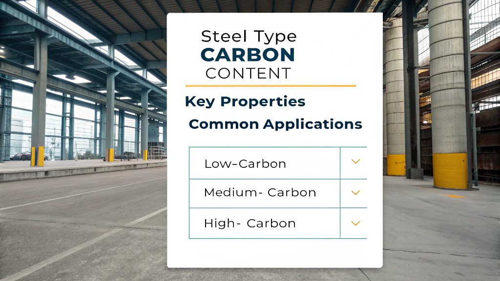 Choosing the Right Steel Grade Engineer reviewing a blueprint with carbon steel options