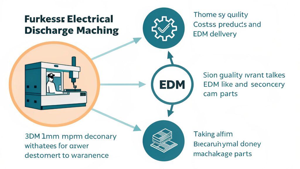 A complex, thin-walled aerospace component machined perfectly with EDM