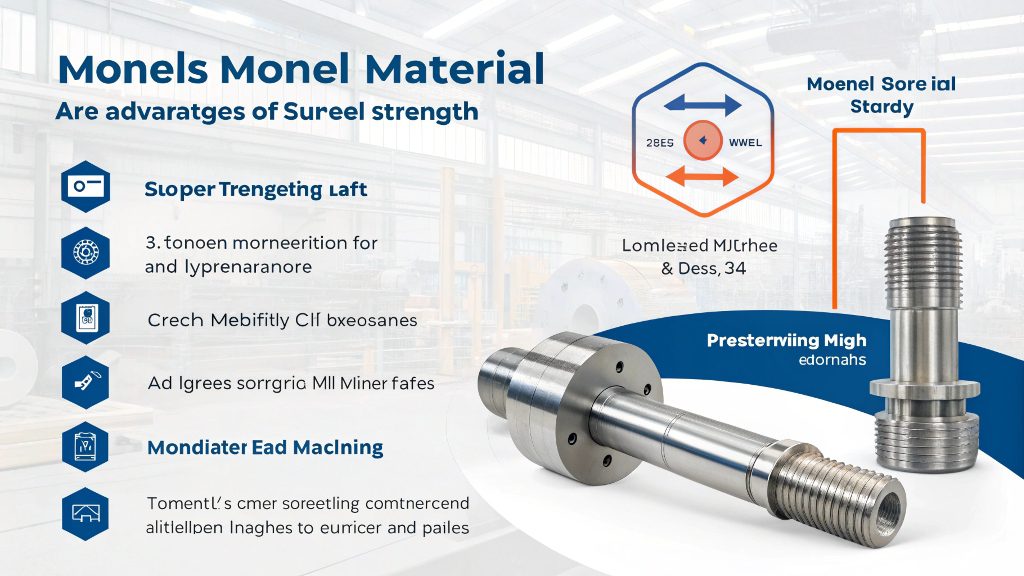 A selection of stainless steel and Monel parts for comparison