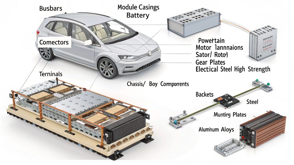 Various applications of metal stamping in automotive