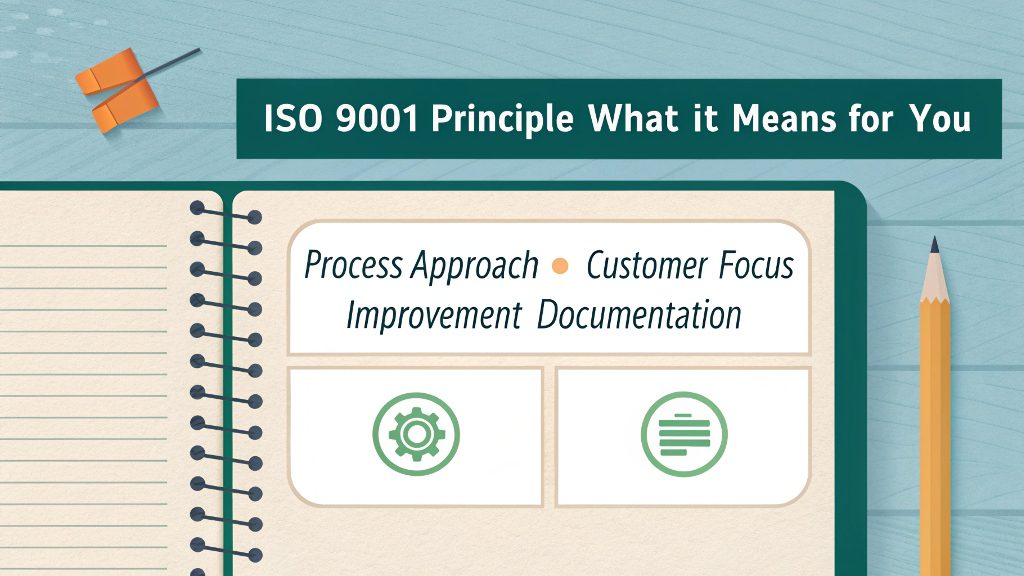 ISO 9001 certificate in a factory setting