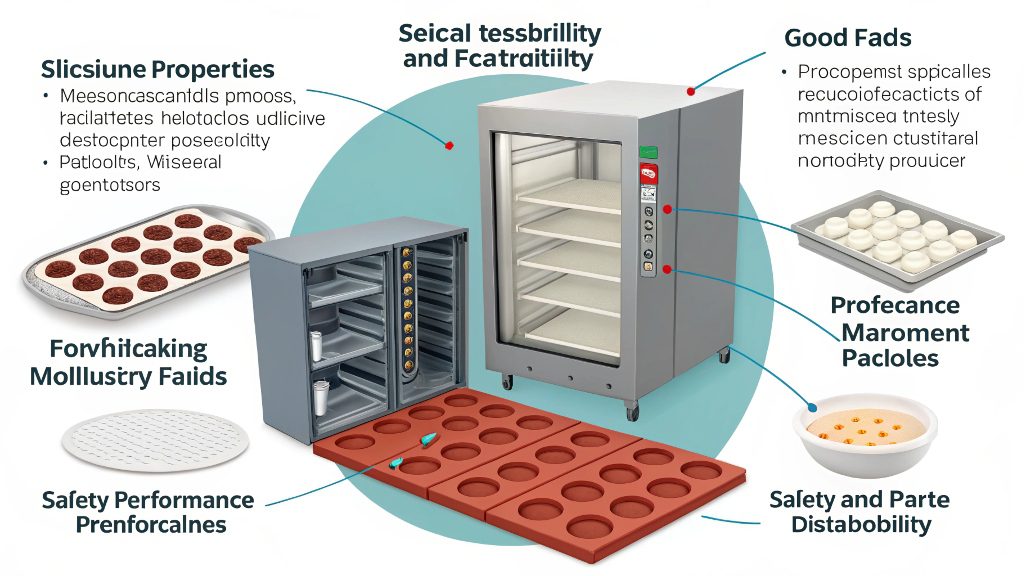 Food grade silicone gaskets being inspected