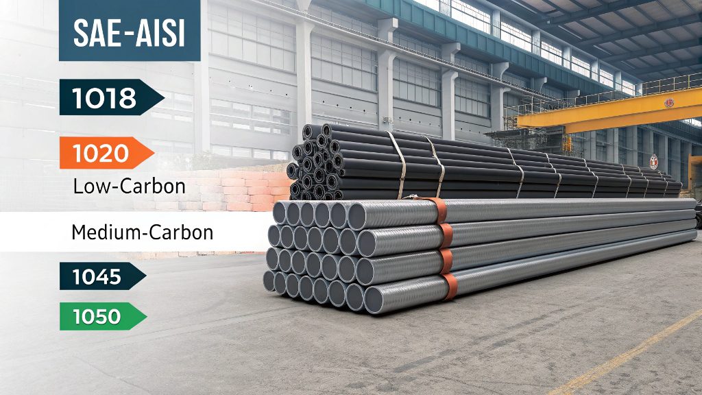 A chart showing the different grades of high-strength carbon steel.