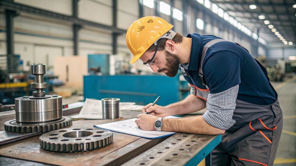 Design Considerations for Machined Parts Close-up of a machined part highlighting surface finish and tolerances