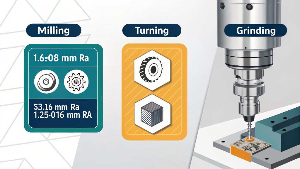 Diagram showing surface roughness measurement Ra